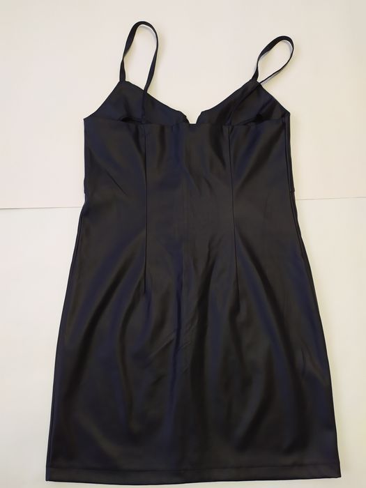 Кожаный чёрный сарафан