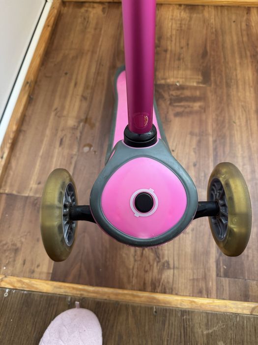 Самокат Globber Evo comfort lights рожевий 5 в 1