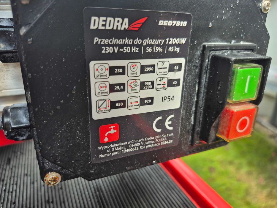 Przecinarka do glazury, DEDRA DED7818 1200W, długość cięcia 920mm