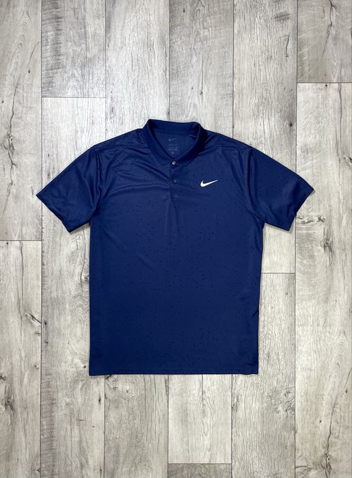 Nike dri-fit поло футболка XL размер спортивная синяя
