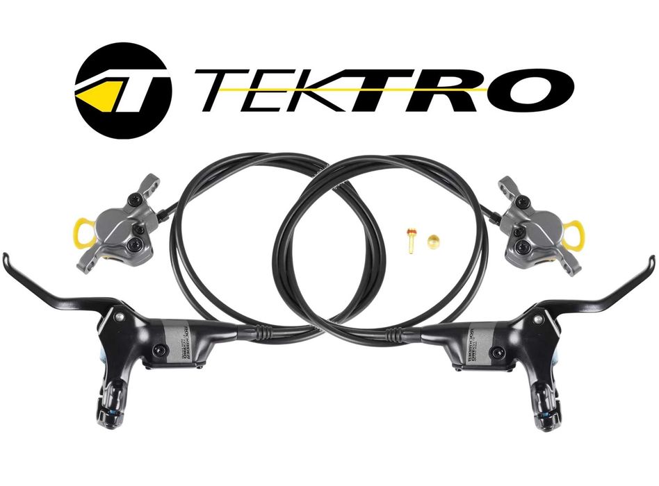NOWE hamulce tarczowe hydrauliczne Tektro TKD32 TRP 2 * 155cm + baryłka i wkład