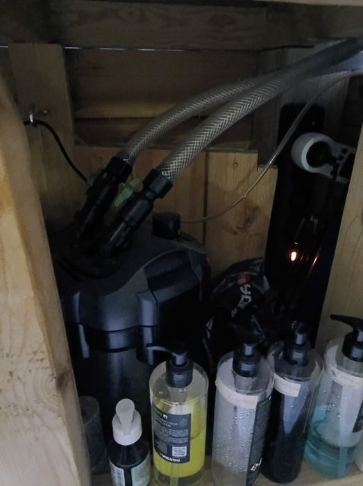 Akwarium 200L z szafką, CO2, osprzęt.