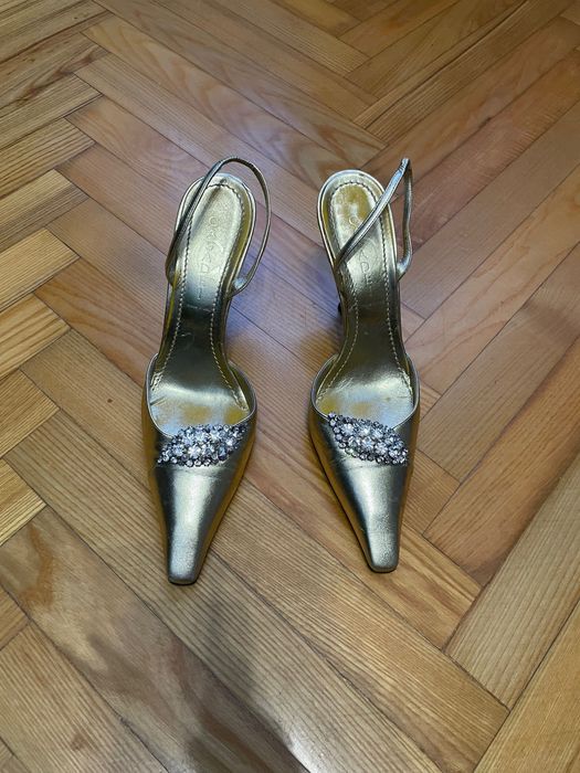 Слингбеки с декором Casadei туфли босоножки