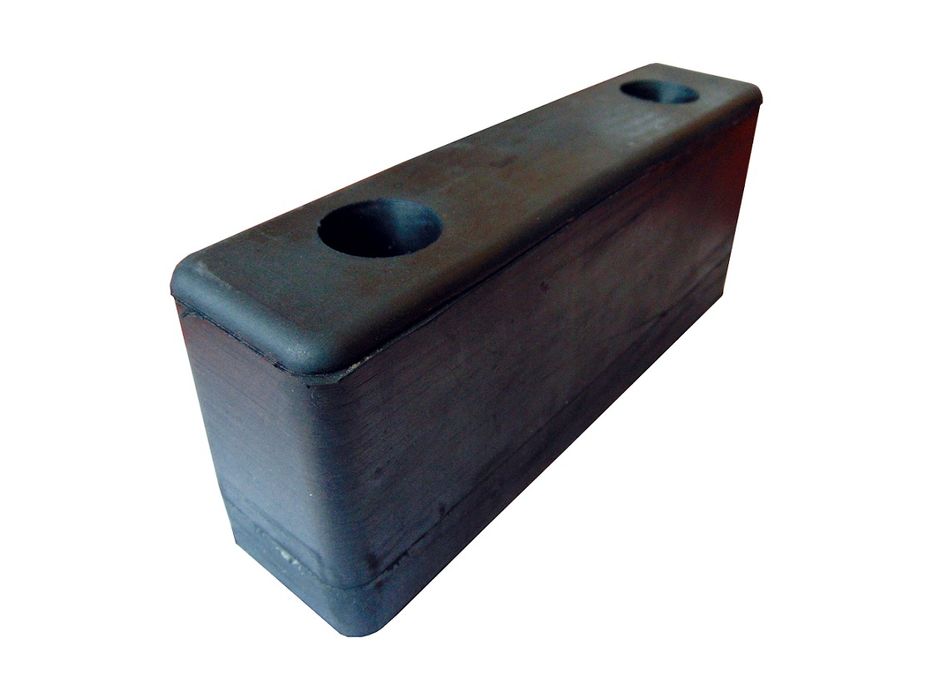 Odbój gumowy 20x5,2x8 cm - 2 otwory.