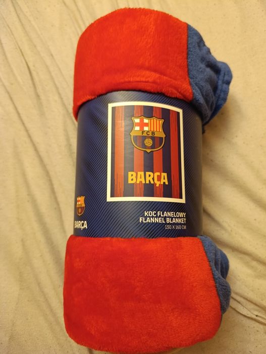 Koc Flanelowy Fc Barcelona - LICENCJONOWANY