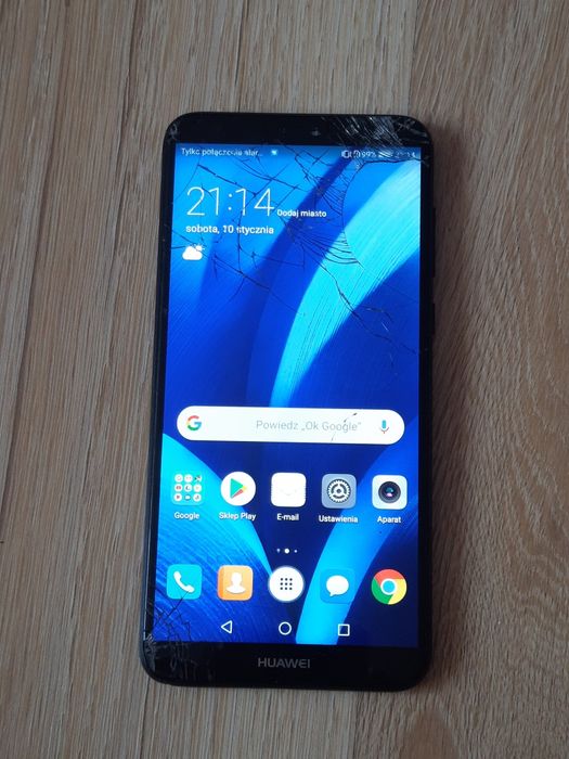 Huawei mate 10 lite pękniety sprawny