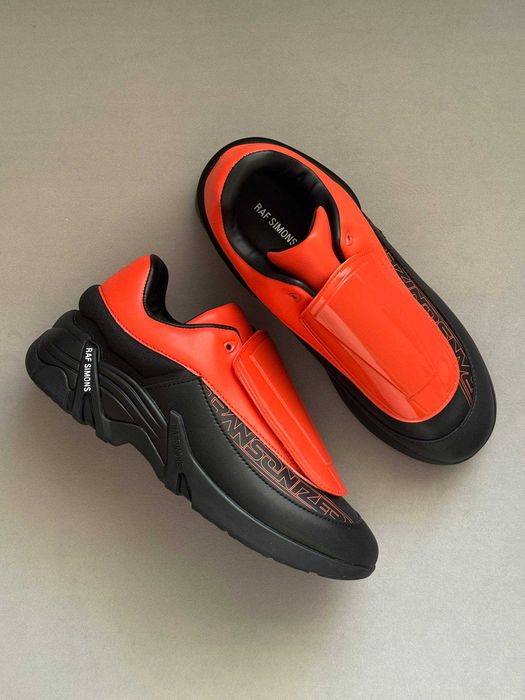 Кросівки Adidas x Raf Simons Antei Shell and PVC-Trimmed Red Black