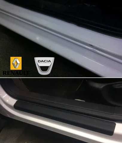 Захисна плівка защитная пленка наклейки на пороги авто Renault Dacia