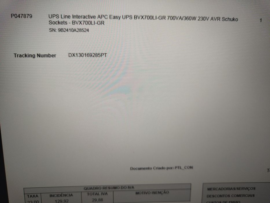 UPS APC ainda com Garantia