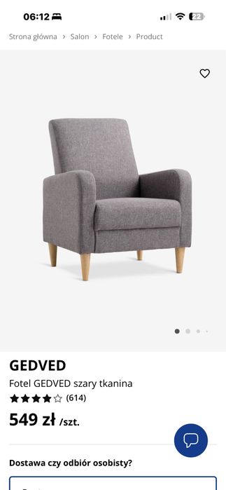 Fotel materialowy