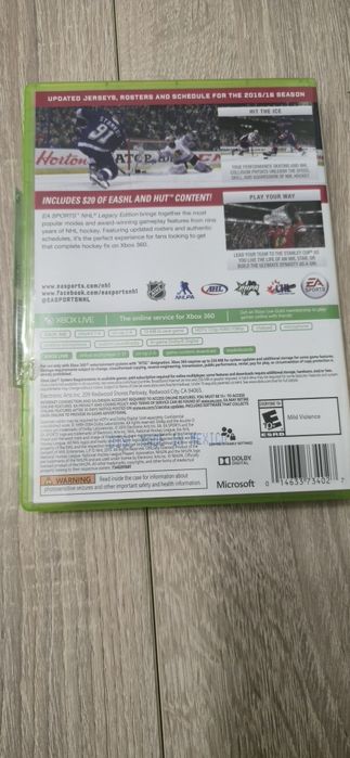 NHL Legacy Edition Xbox 360 ntsc używana