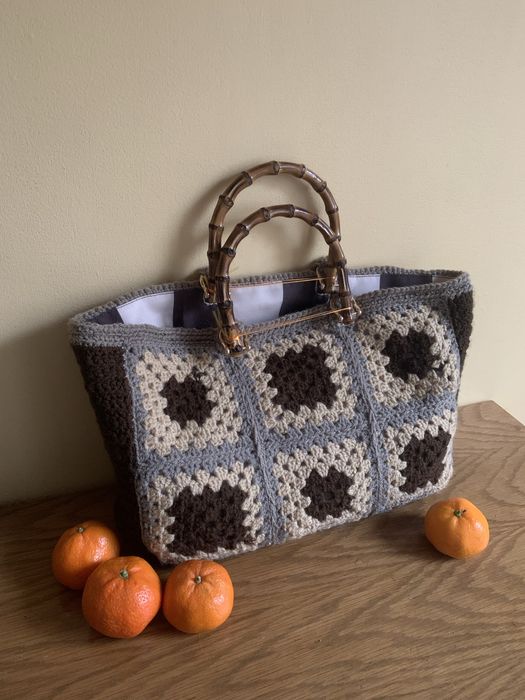Сумка ручной работы вязаная