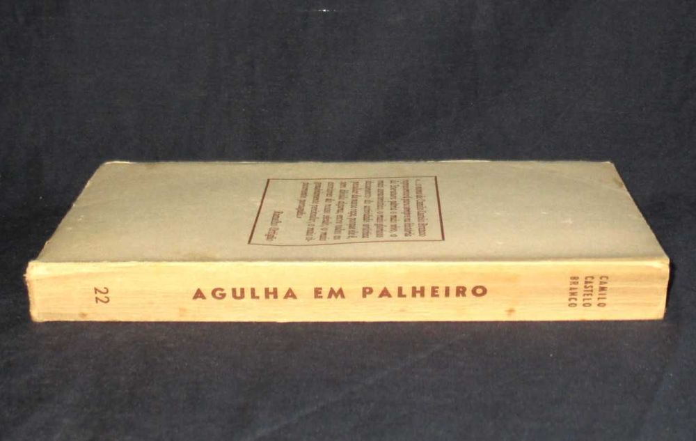 Livro Agulha em palheiro Camilo Castelo Branco