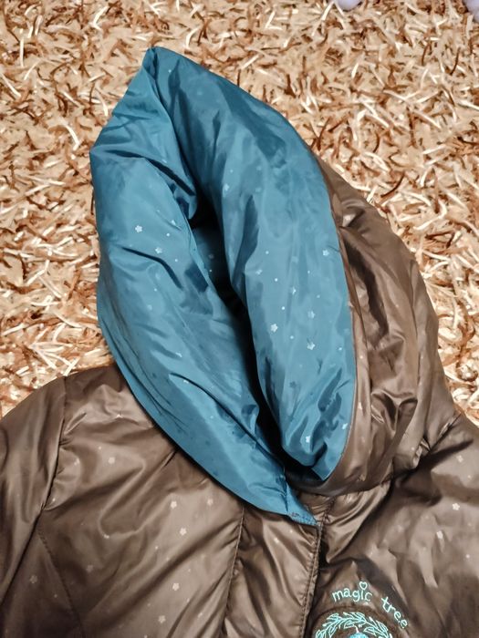 Płaszczyk ocieplany futerkiem