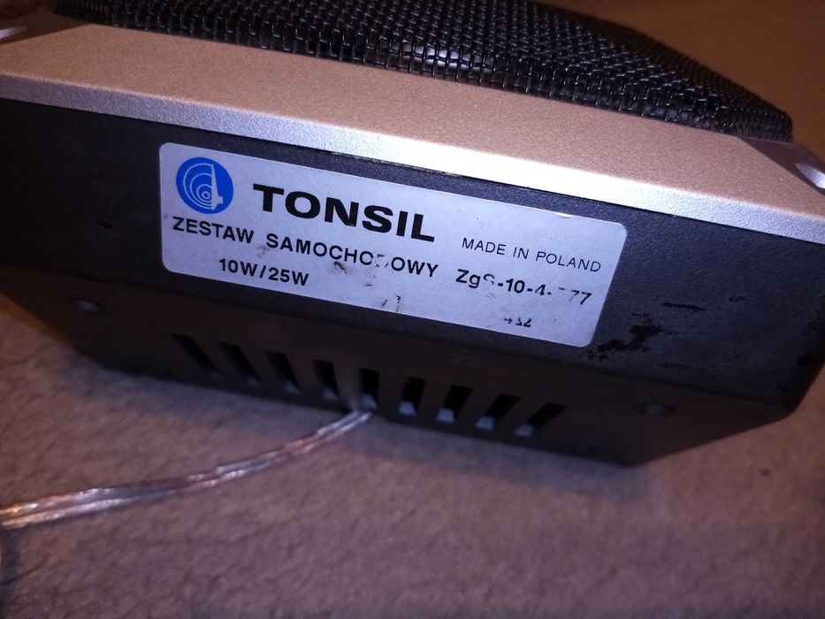 Głośnik samochodowy TONSIL po regeneracji 10W 4 ohm