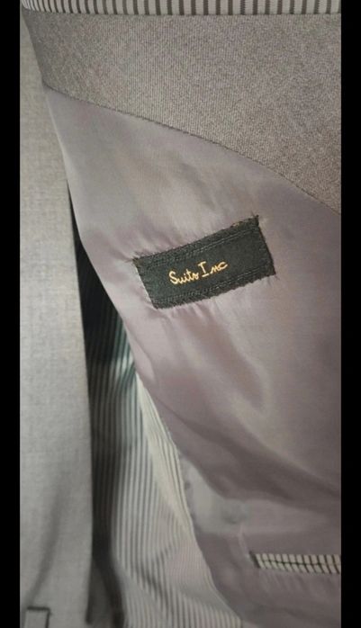 Fato cinza Suits Inc
