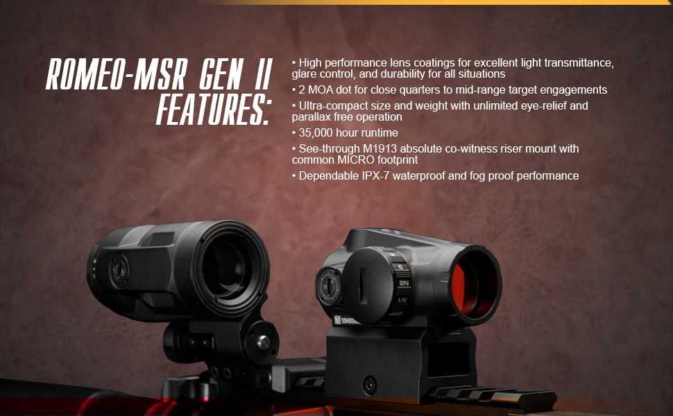 Комплект SIG SAUER Romeo-MSR Gen II + JULIET3 Magnifier Combo Kit