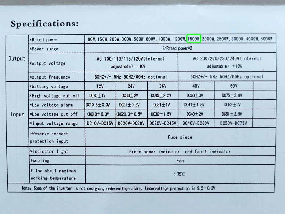 Інвертор постійної напруги 12V у 220V. Пікова потужність 3000 Вт.