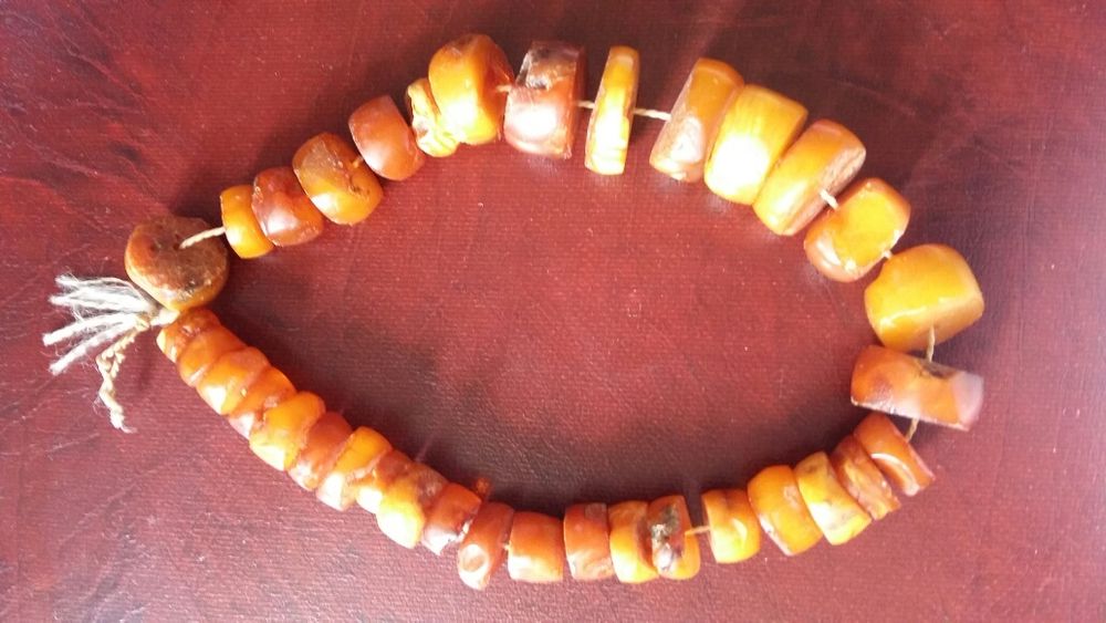 Янтарные бусы натуральные