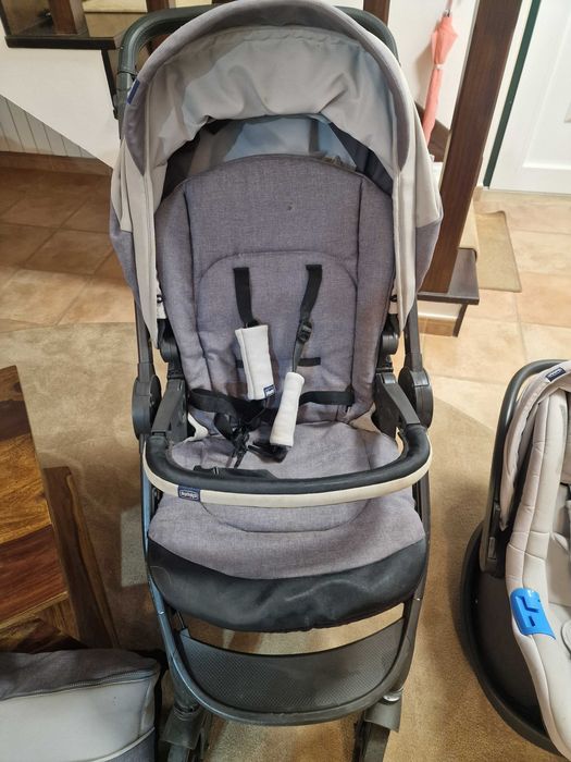 Trio Chicco – Carrinho + Alcofa + Ovo (Grupo 0+) | Completo