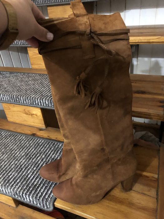 Kozaki brązowe r 40 Zara Basic