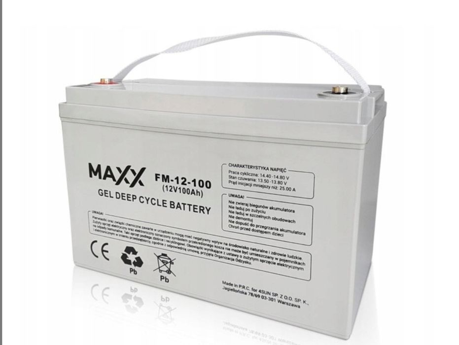 Гелевий акумулятор Maxx fm 12  100Ah