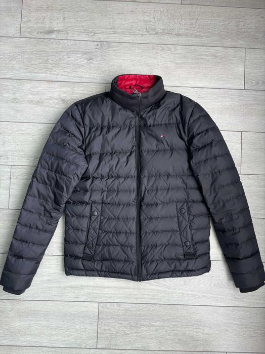 Tommy Hilfiger Duck Down Black Size Сайз M Розмір Томмі Хілфігер Чорна Чоловіча Куртка Пуховик Брендова Курточка Джекет Пуфер Качиний Пух Оригінал