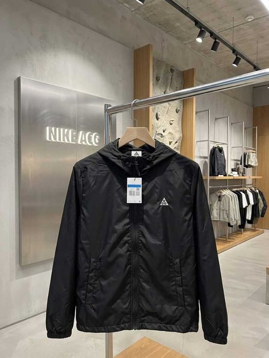Черная Куртка Найк АСГ - Ветровка Нейлоновая Nike Acg