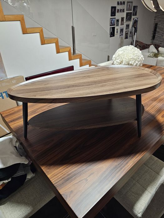 Mesa Centro 2 Niveis Madeira Coffee Table