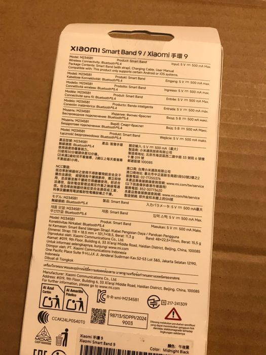 Xiaomi Mi Band 9 Opaska Sportowa SmartBand 8