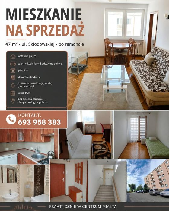 Mieszkanie 3 pokojowe 47m2