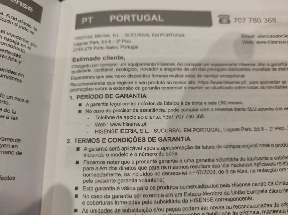 Televisão HISENSE 55A6N 4K (55"-140cm) NOVA c/ GARANTIA