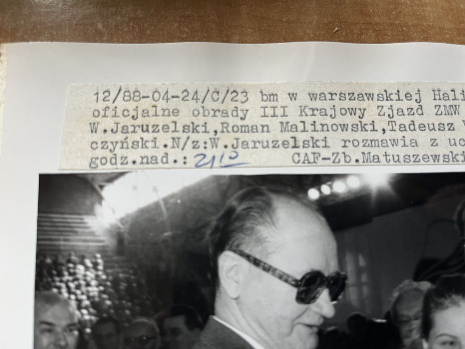 Zdjęcie CAF Wojciech Jaruzelski III zjazd ZMW Warszawa 1988