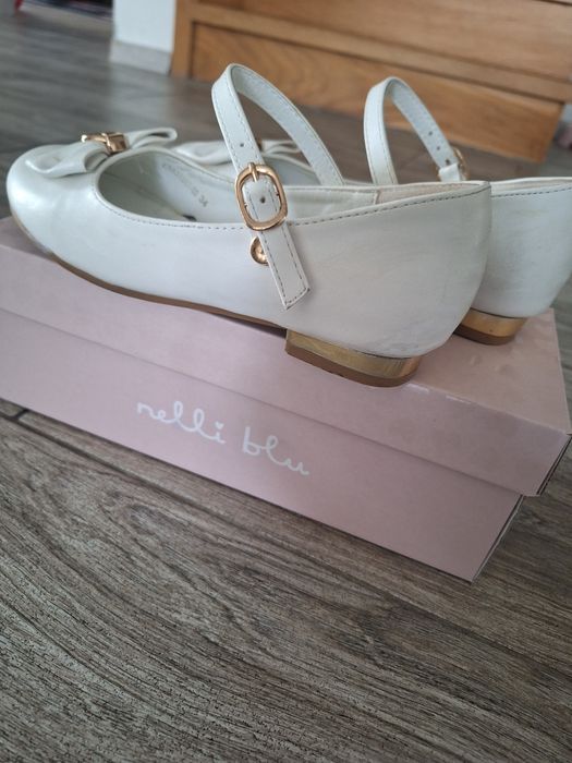 Buty komunijne dla dziewczynki r  34 Nelli blu wkładka 21cm