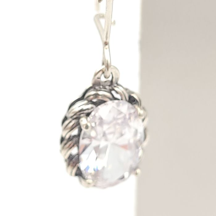 Srebrne kolczyki pr.925 cyrkonie nowe