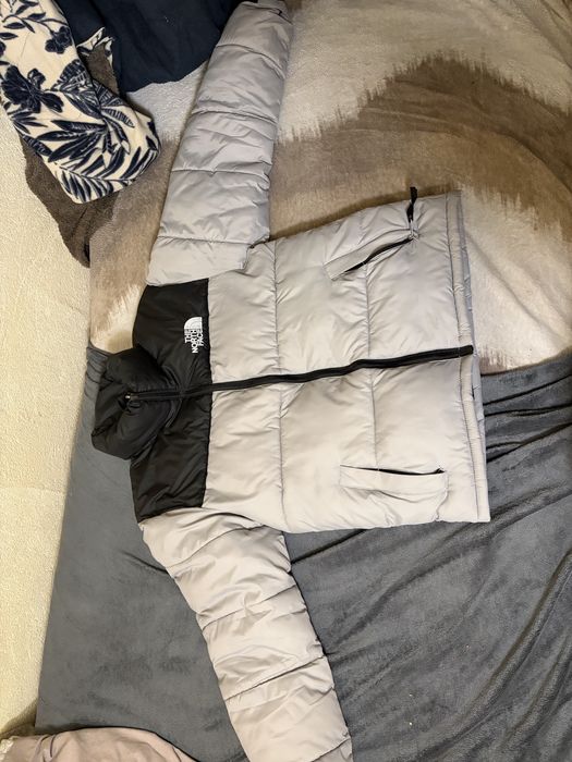 casaco north face 700 preto e cinzento sem capuz