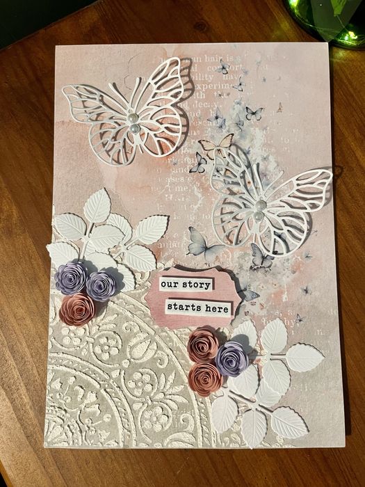 Kartka obrazek handmade scrapbooking