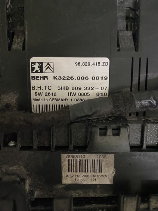 Citroen c5 panel klimatyzacji radio