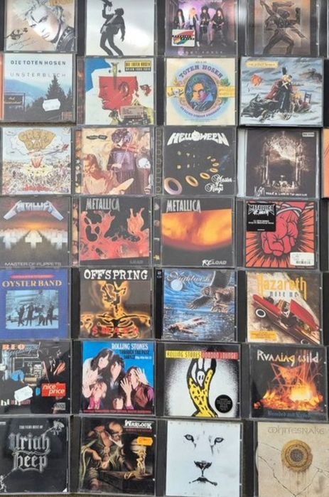 Zestaw Kolekcja Płyt CD Rock Metal 700 Sztuk  Manowar AC/DC Motorhead  Uriah Heep Metallica Kiss Pantera Anthrax Dio Testament Rush Aerosmith Slayer
