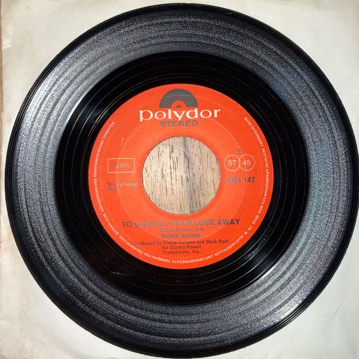 Richie Havens - Here Comes The Sun / To Give All Your Love Away — Winyl Single Play 7" — 1971