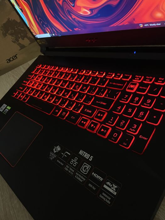 17.3! RTX 3050ti i5 10300H Acer Nitro 5 ігровий ноутбук 144 hz 16 ram