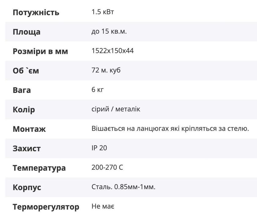 Промисловий обігрівач SunWay 1500 Вт