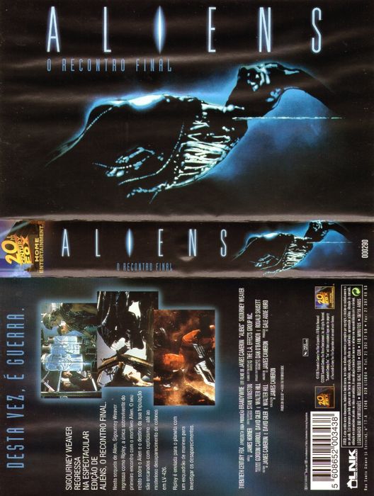 Filmes em VHF - Cassetes de compra - Quatro filmes da saga Alien