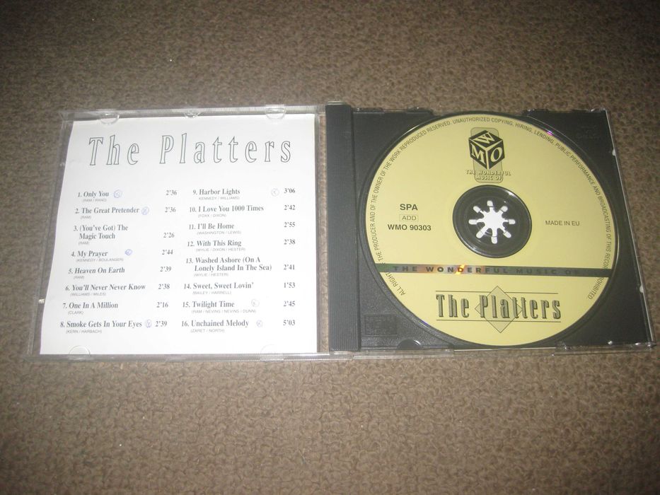 CD dos The Platters "The Wonderful Music of The Platters"