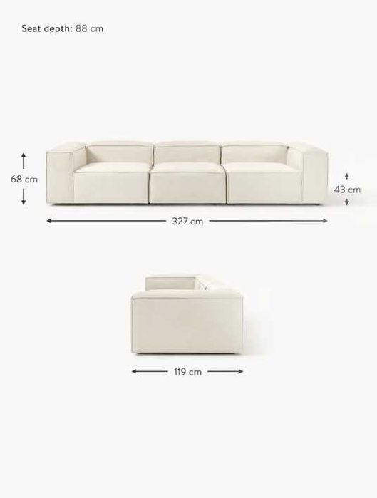Sofa modułowa Lennon (4-osobowa) (Westwing)