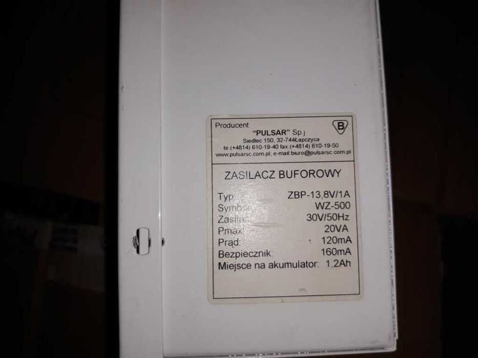 Zasilacz buforowy ZBP-13,8V/1A WZ-500