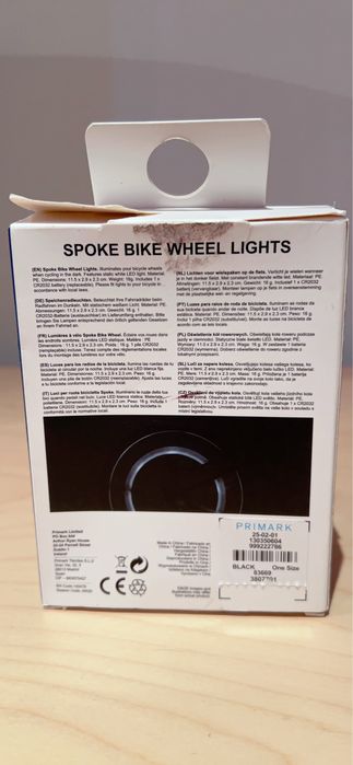 Luzes fluorescentes para rodas de bicicleta