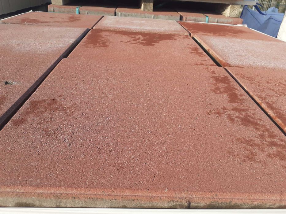 Płytka Chodnikowa Tarasowa 35x35x5 Bordo Promocja Jadar II gatunek
