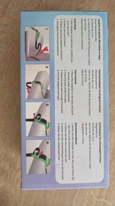 Adapter do pasów bezpieczeństwa dla kobiet w ciąży Multi Smart AG STABILNY