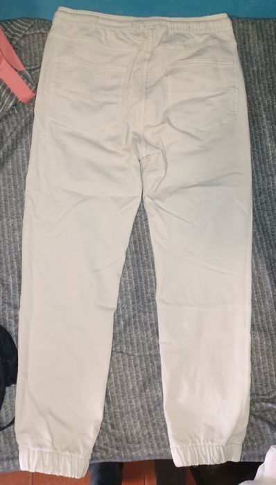 Calça  sarja como nova beje